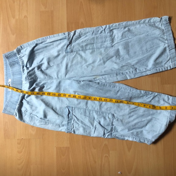 Flowy Jean Wide Leg Capris - Picture 5 of 5